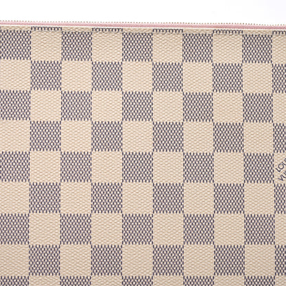 Louis Vuitton Damier Azur Neverfull MM GM Pochette Rose Ballerine 7 of 7
