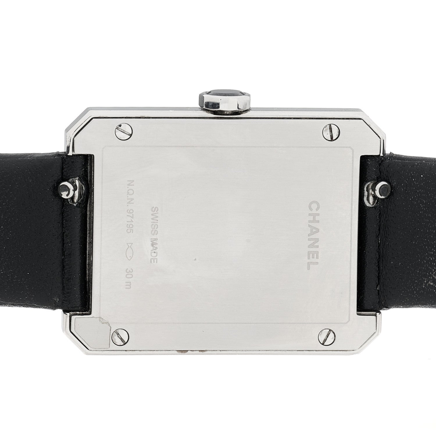 Chanel Stainless Steel Calfskin 26mm Boy-Friend Quilt Quartz Watch Black 4 of 4