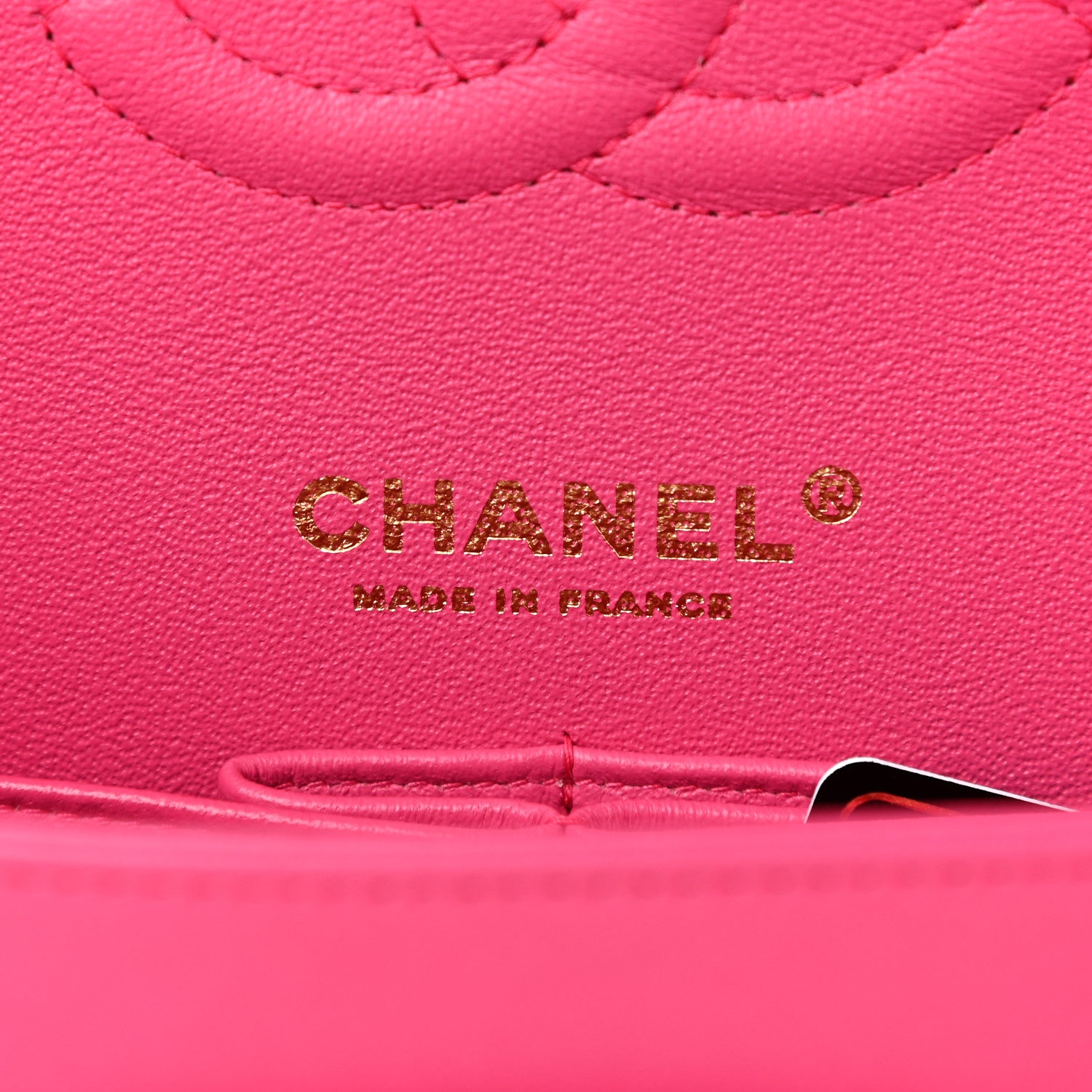 Chanel Lambskin Quilted Medium Double Flap Dark Pink 6 of 10
