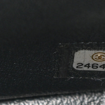 Chanel Caviar Chevron Quilted Jumbo Double Flap Black 7 of 11