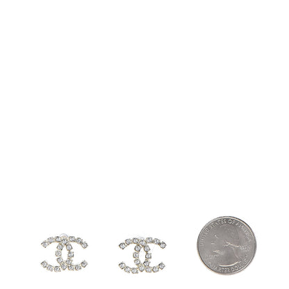 Chanel Crystal CC Earrings Gold 2 of 5