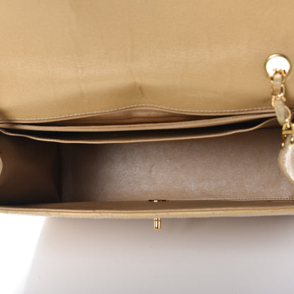 Chanel Caviar Stitched Jumbo Single Flap Beige 5 of 17