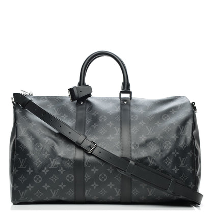 Louis Vuitton Monogram Eclipse Keepall Bandouliere 45 1 of 8