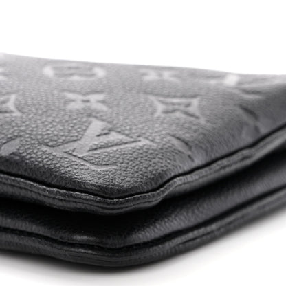 Louis Vuitton Empreinte Double Zip Pochette Black 10 of 10