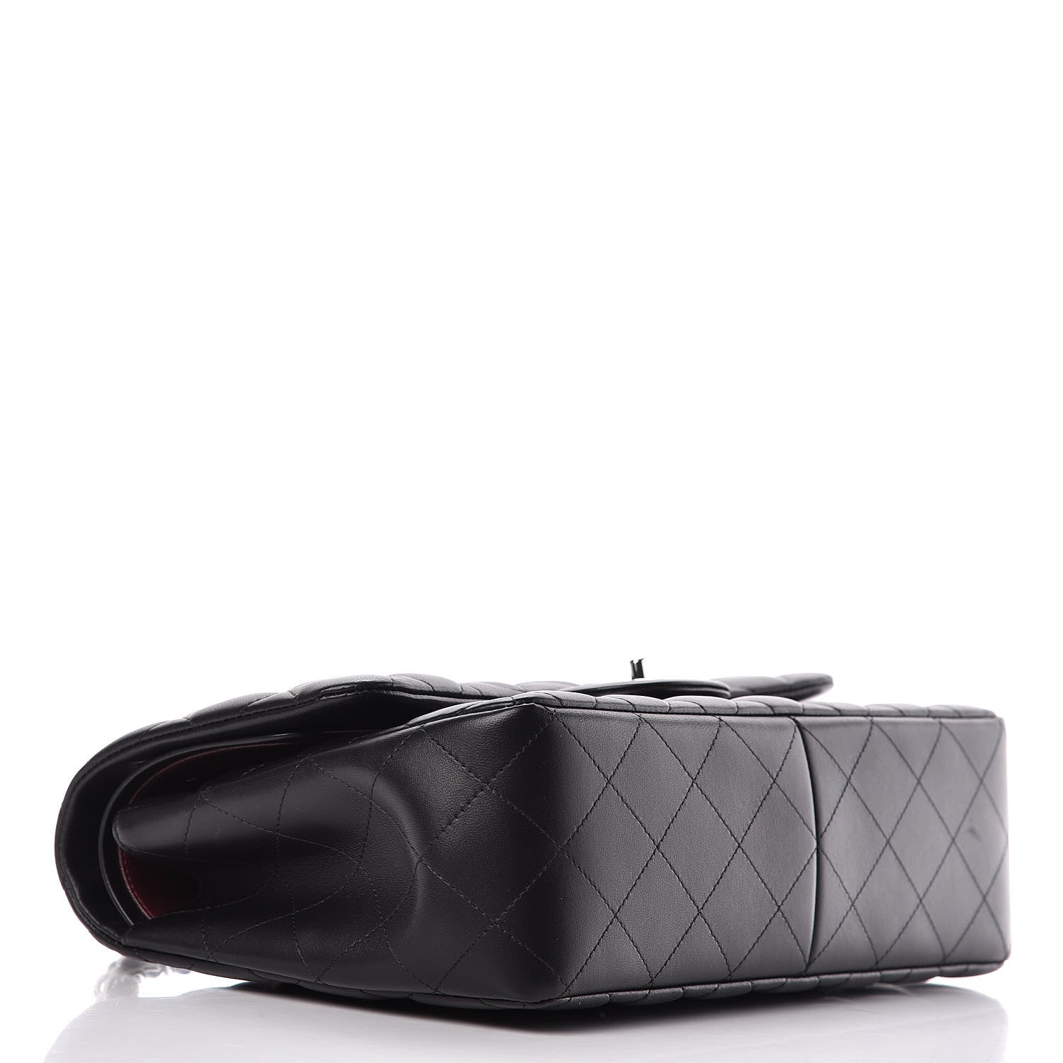 Chanel Lambskin Quilted Jumbo Double Flap Black 4 of 11