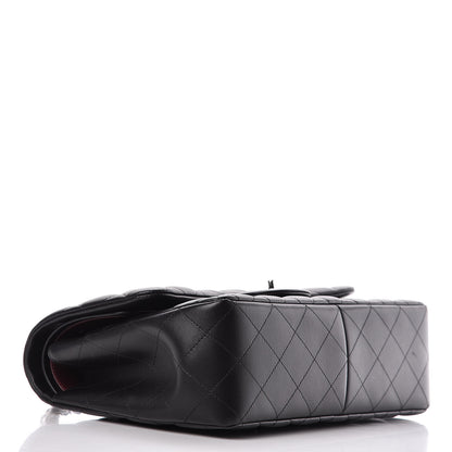 Chanel Lambskin Quilted Jumbo Double Flap Black 4 of 11