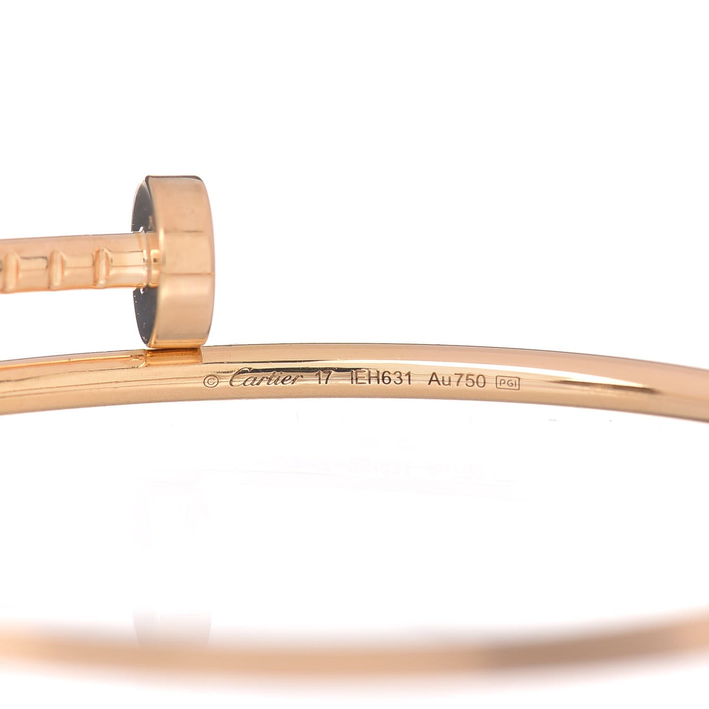 18K Yellow Gold Small Juste Un Clou Bracelet 17