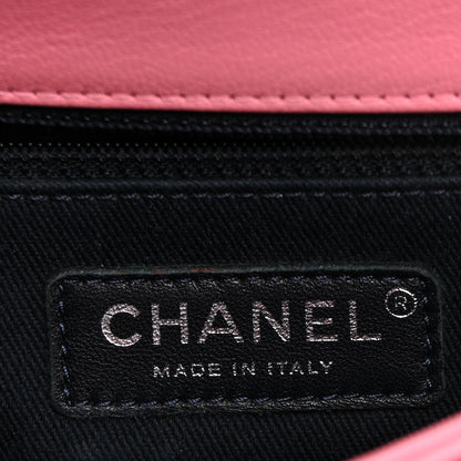 Chanel Shiny Goatskin Quilted Small Double Carry Waist Chain Flap Pink 6 of 10