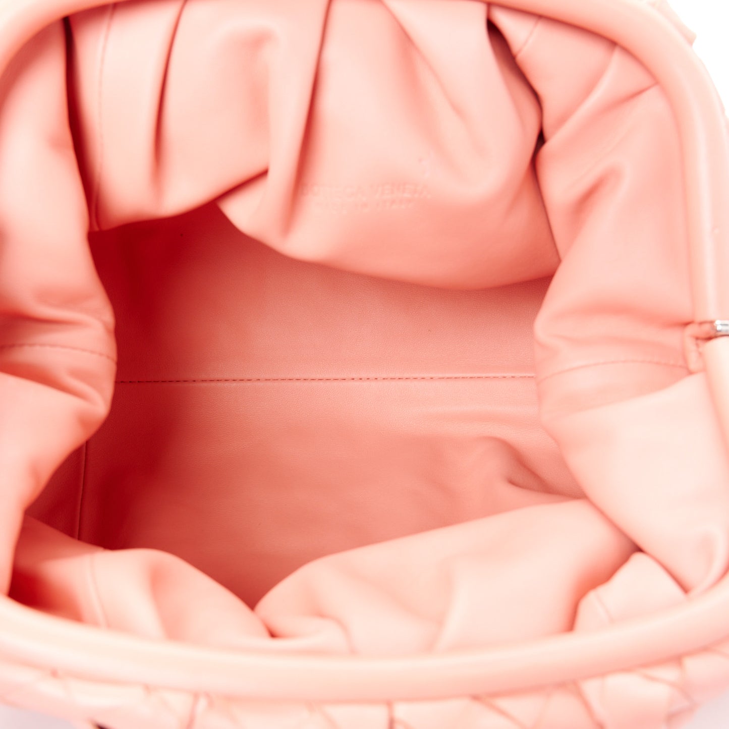 Nappa Intrecciato Teen Pouch Peach