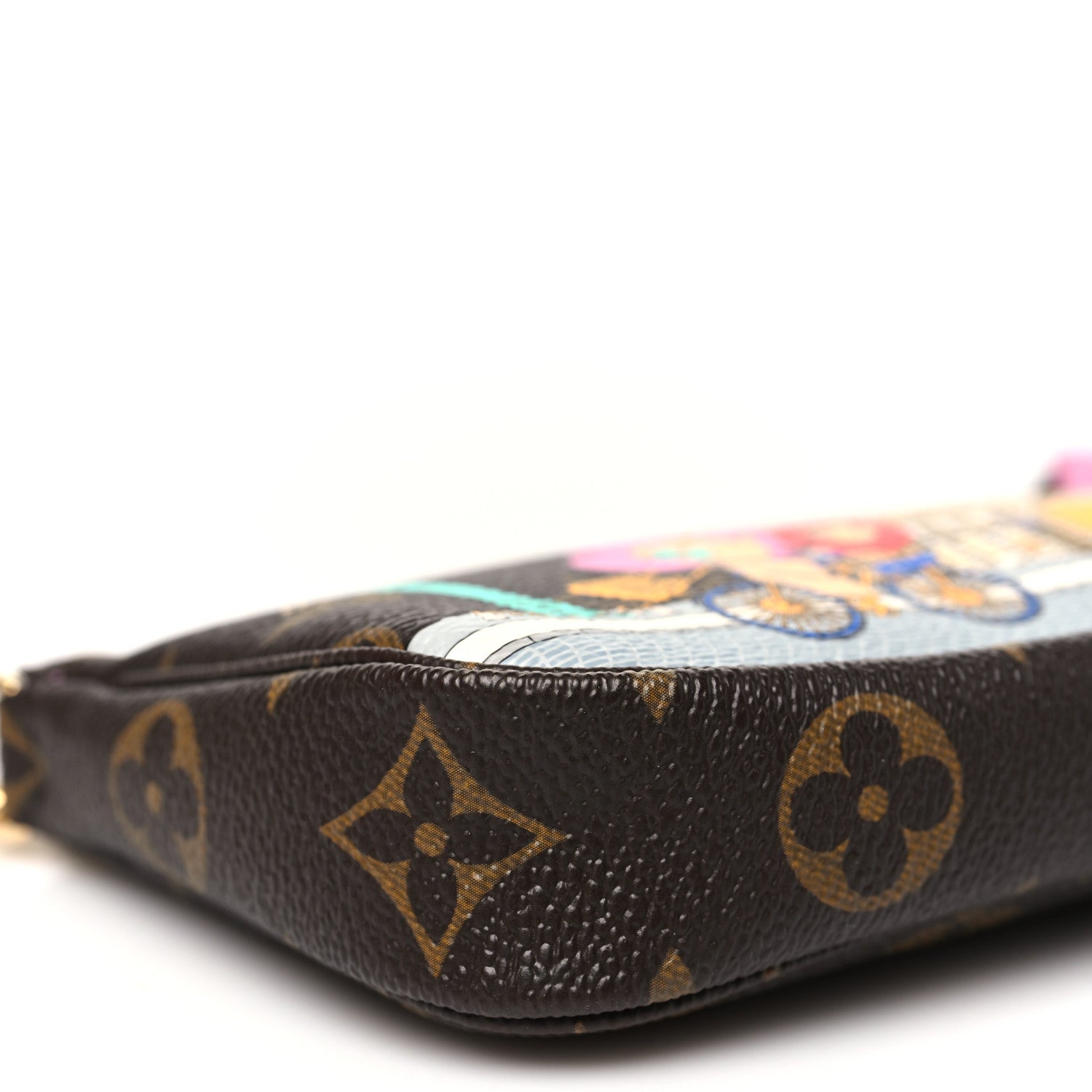 Louis Vuitton Monogram 2022 Christmas Animation Paris Mini Pochette Accessories Pink 9 of 10