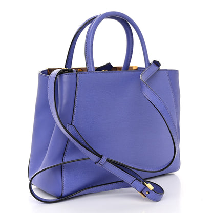 Fendi Vitello Elite Petite 2Jours Tote Viola Cassis 3 of 10