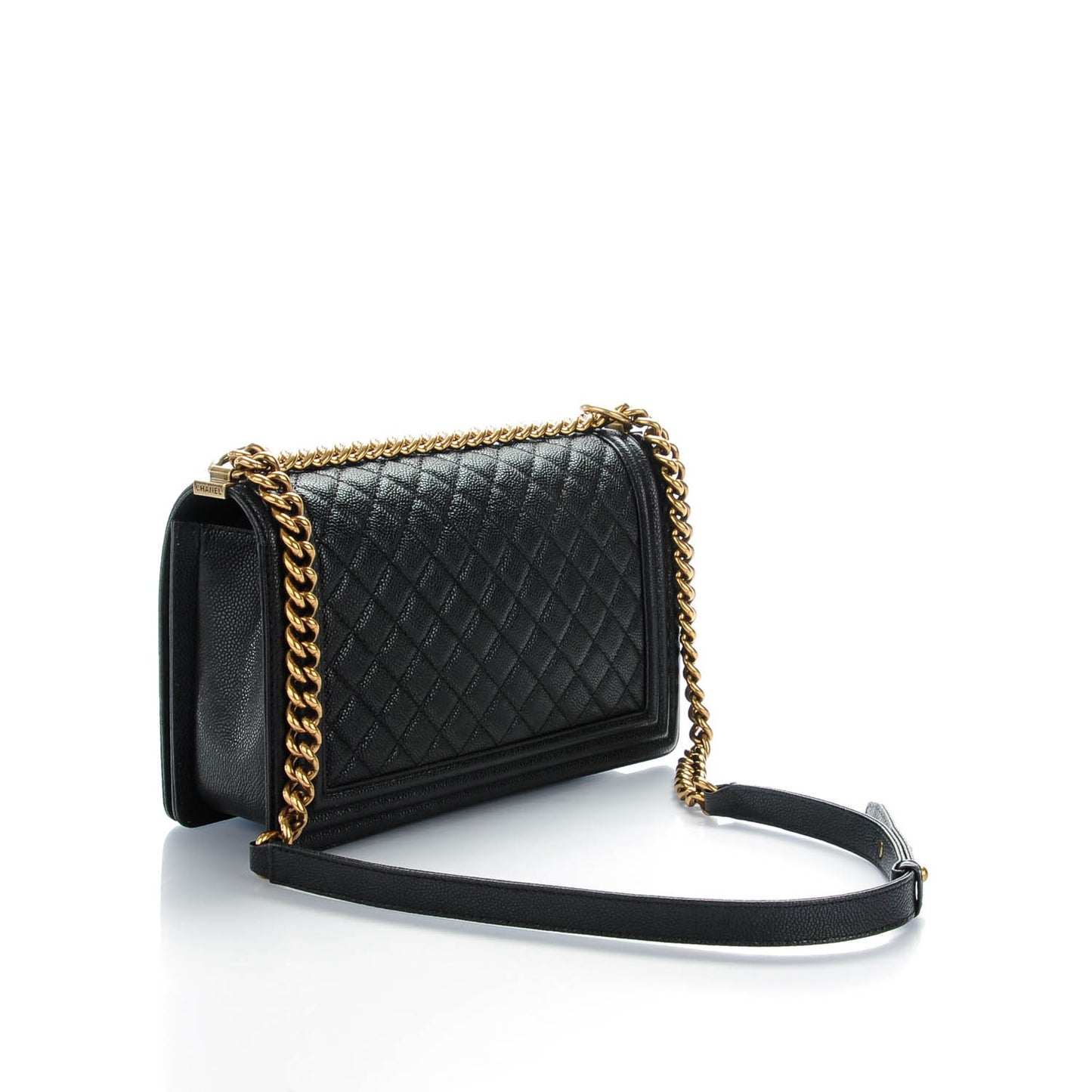 Caviar Quilted New Medium Boy Flap Black