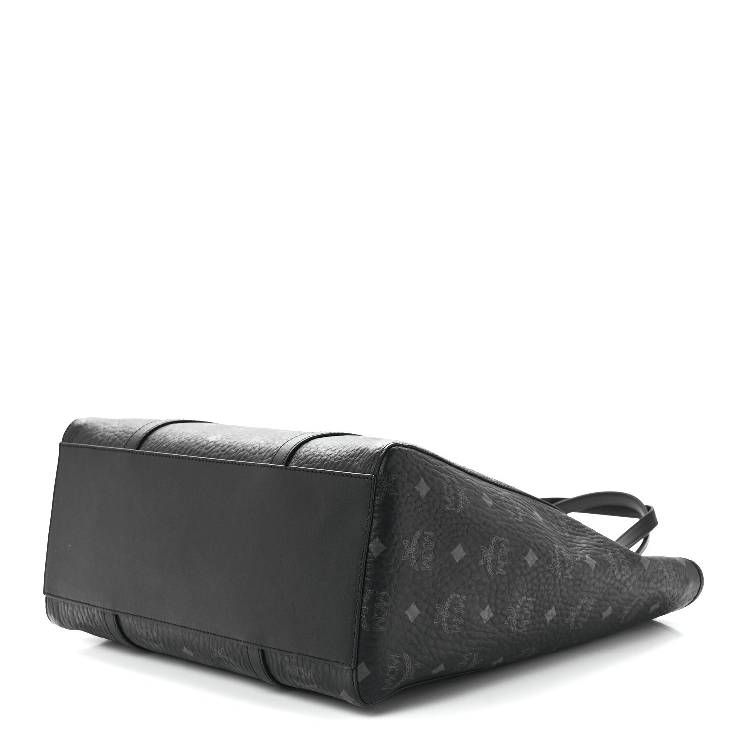 MCM Visetos Toni Shopper Tote Black 8 of 10