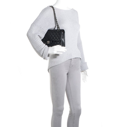 Chanel Caviar Quilted Medium Double Flap Black 2 of 8