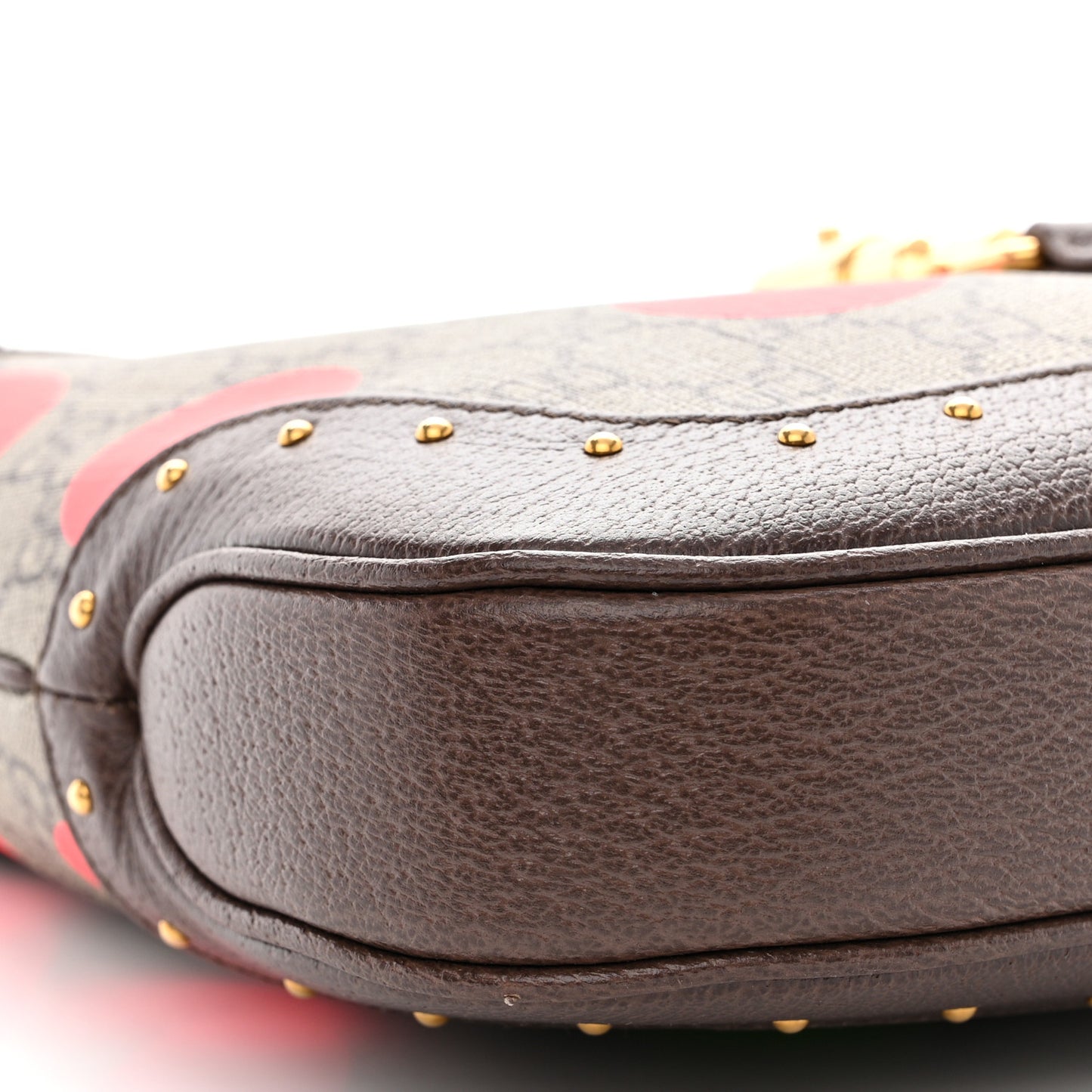 GG Supreme Monogram Geometric Textured Dollar Calfskin Web Small Jackie 1961 Hobo