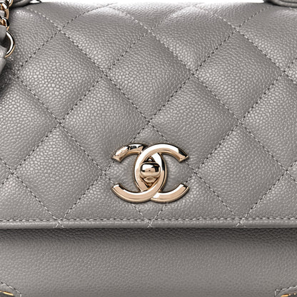 Chanel Caviar Quilted Small Business Affinity Flap Grey 8 of 12