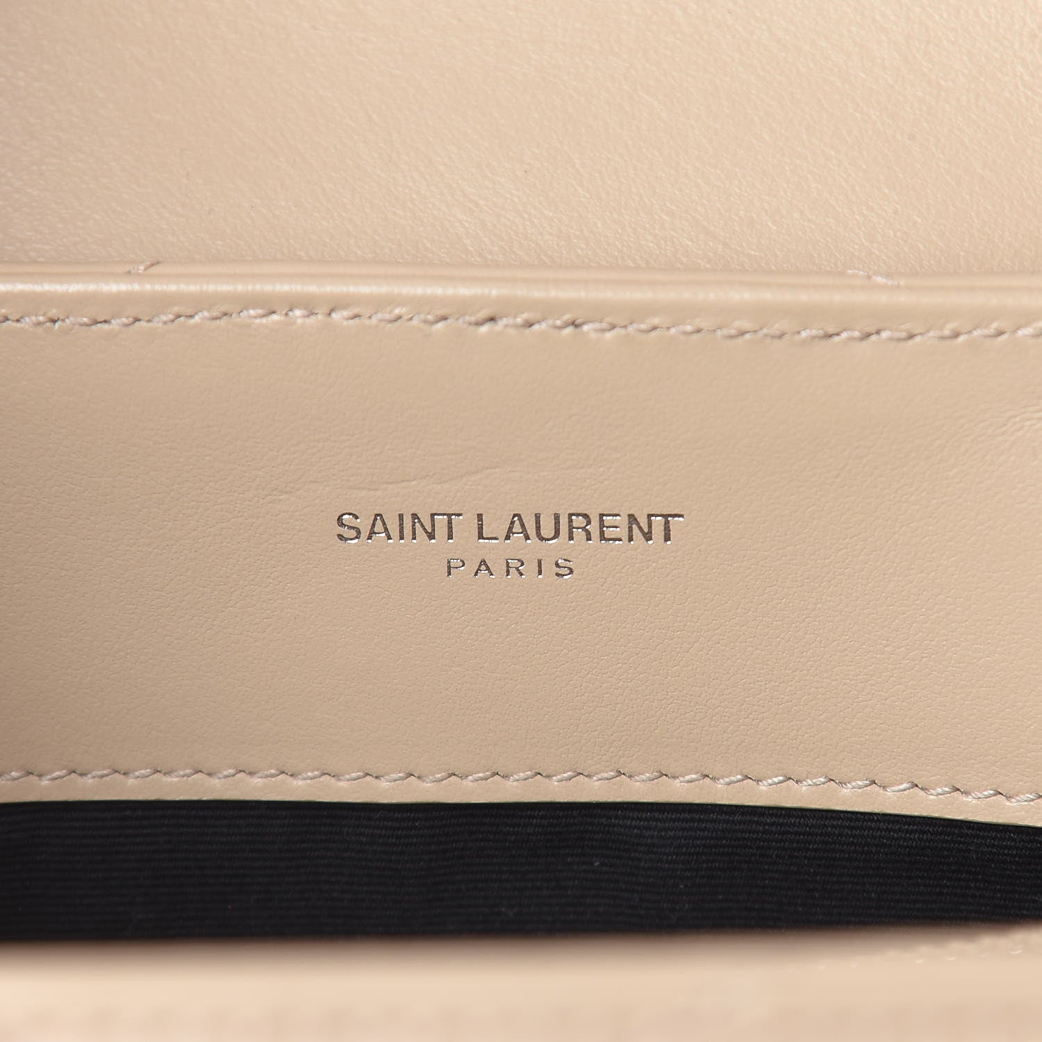 Saint Laurent Calfskin Y Quilted Monogram Medium Loulou Chain Satchel Nude Powder 6 of 14
