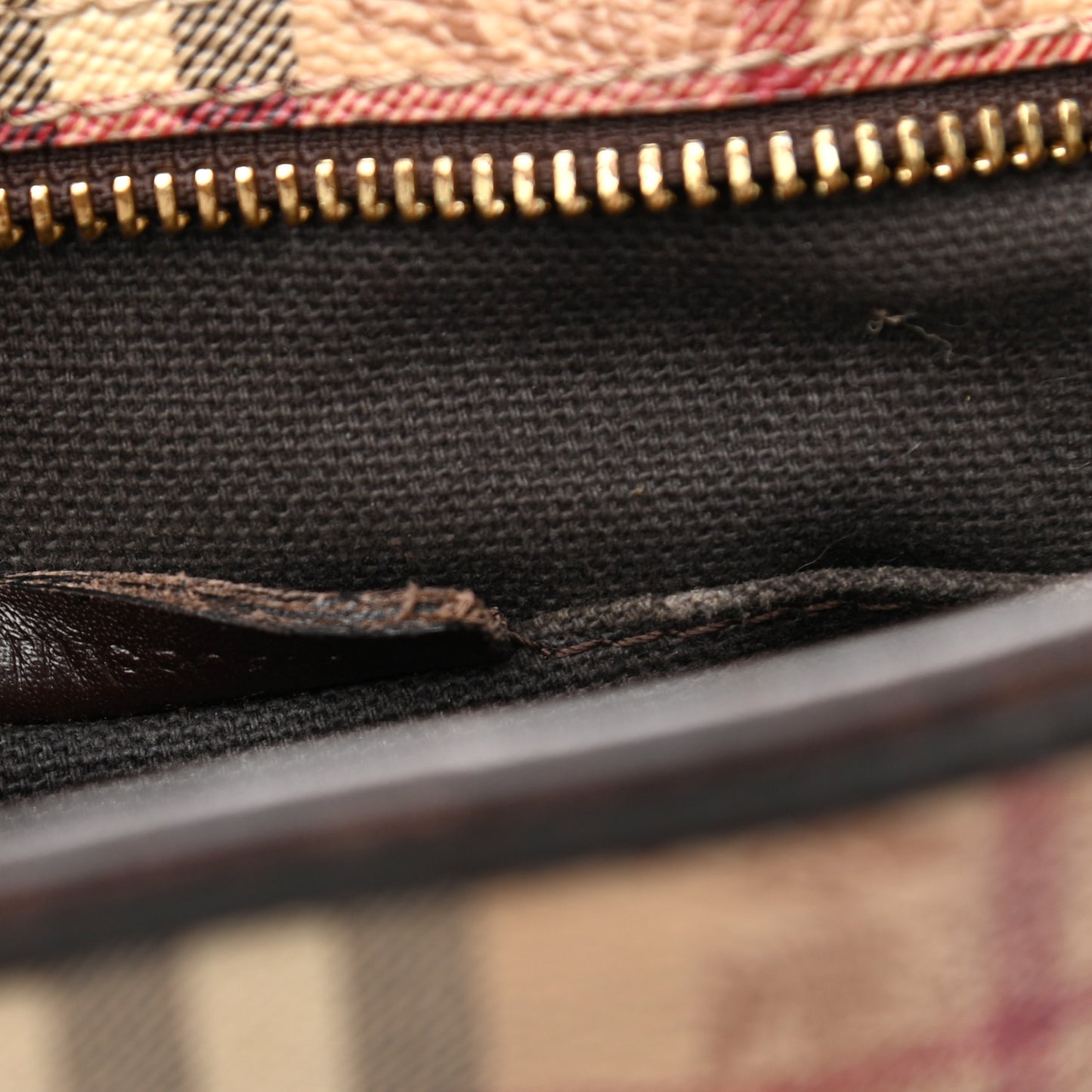 Haymarket Check Medium Regent Tote Chocolate