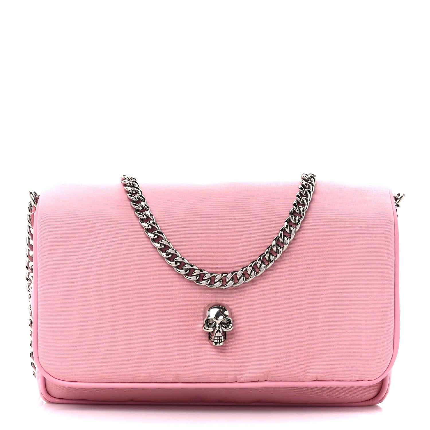 Alexander McQueen Nylon Skull Camera Crossbody Bag Pink 1 of 12
