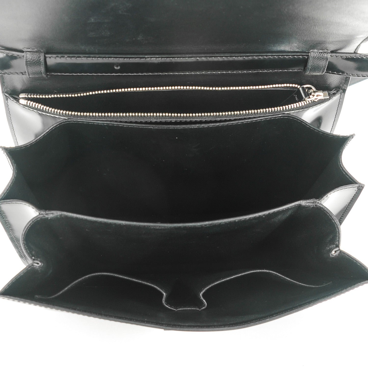 Celine Spazzolato Calfskin Classic Box Medium Flap Black 5 of 7