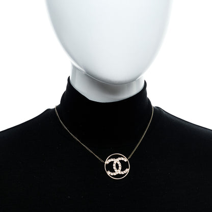 Chanel Baguette Crystal High Society CC Pendant Necklace Gold 2 of 6