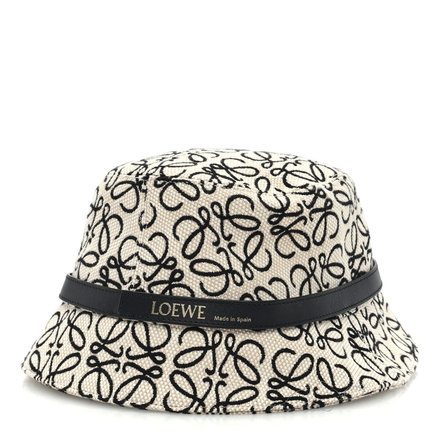 Loewe Jacquard Allover Anagram Bucket Hat Ecru 57 Black 5 of 8