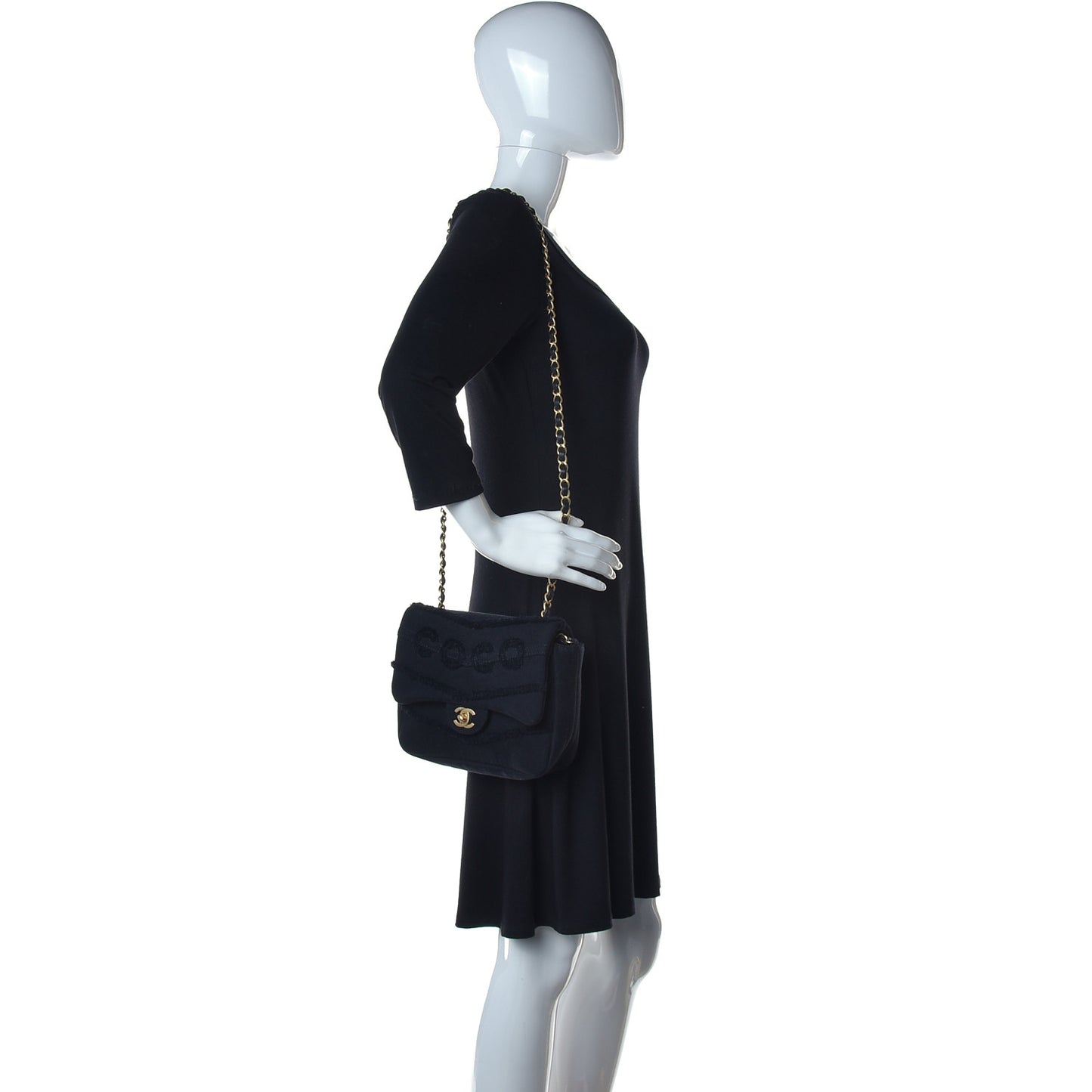 Denim Coco Flap Black