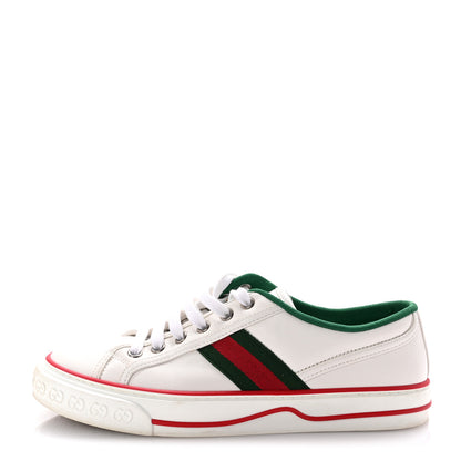 Gucci Canvas Web Womens 1977 Tennis Sneakers 38 White 1 of 8