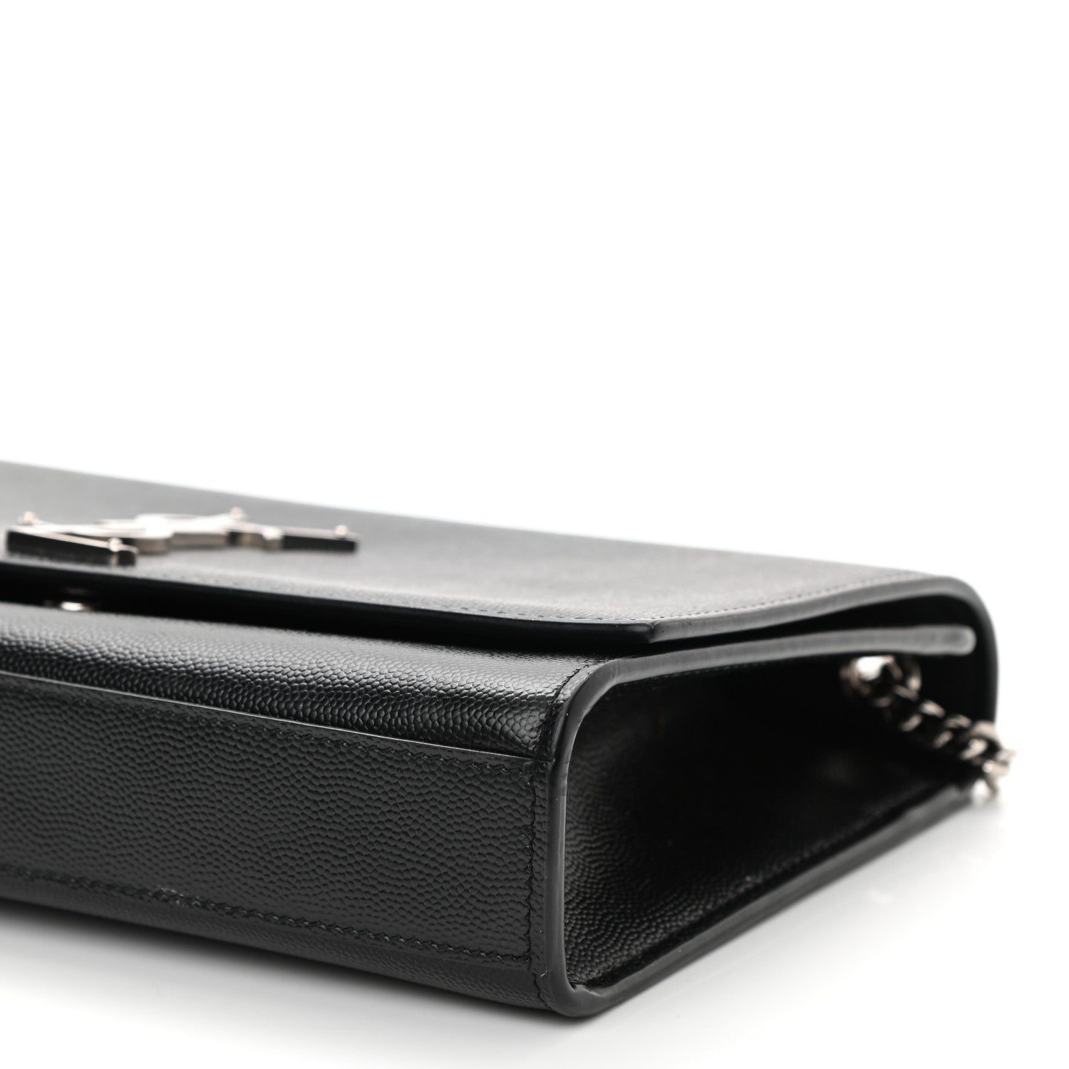 Saint Laurent Grain De Poudre Medium Classic Monogram Kate Satchel Black 10 of 10