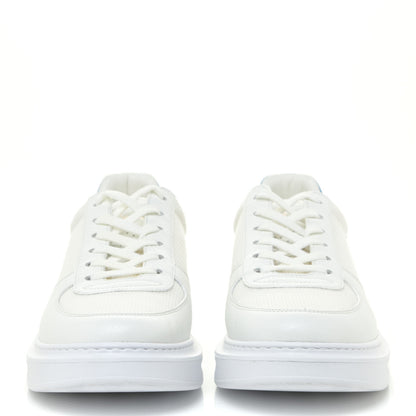 Louis Vuitton Calfskin Mongram Beverly Hills Sneakers 7.5 White Blue 2 of 12