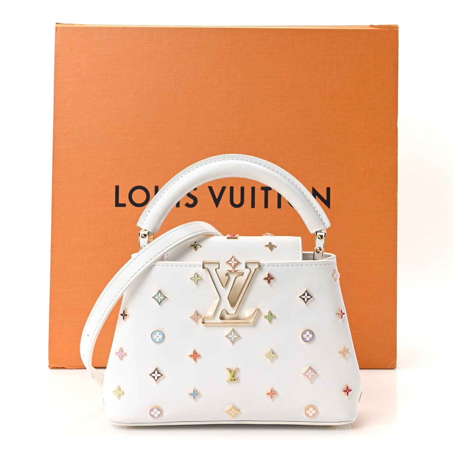 Louis Vuitton LV X TM Cowhide Mini Capucines Multicolor 9 of 9