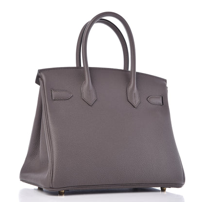 Hermes Togo Birkin 30 Etain 3 of 39