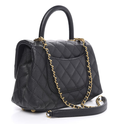 Chanel Caviar Quilted Mini Coco Handle Flap Black 3 of 11