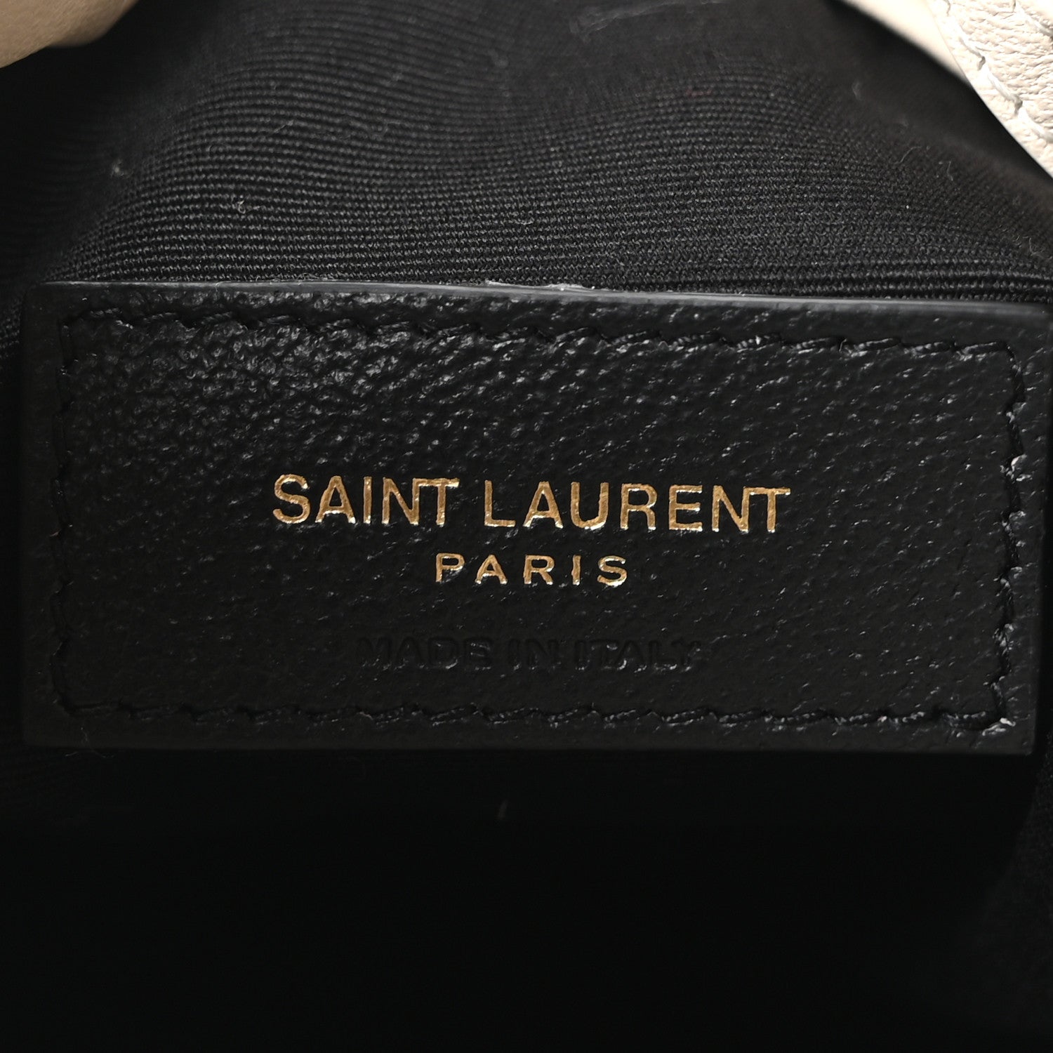 Saint Laurent Lambskin Matelasse Monogram Medium Jamie 4.3 Pochon Blanc Vintage 7 of 11
