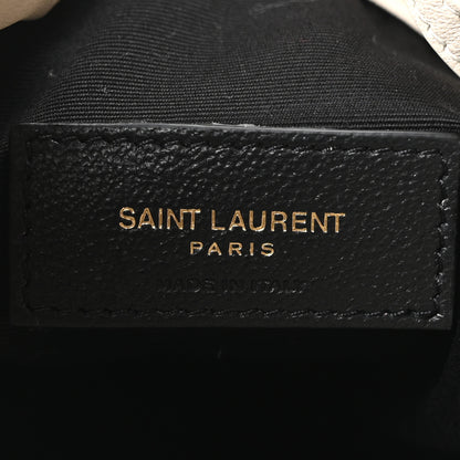 Saint Laurent Lambskin Matelasse Monogram Medium Jamie 4.3 Pochon Blanc Vintage 7 of 11