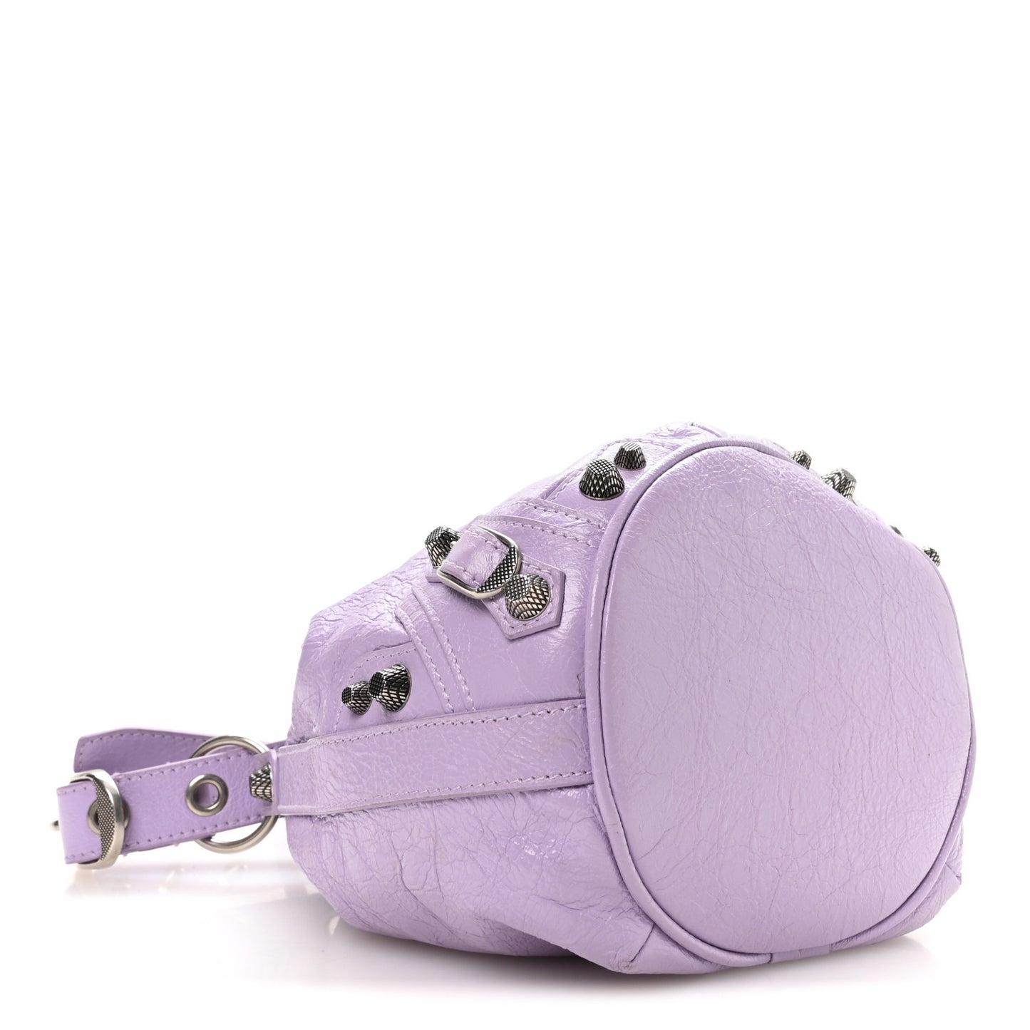 Agneau Arena Le Cagole Bucket Bag XS Lilac