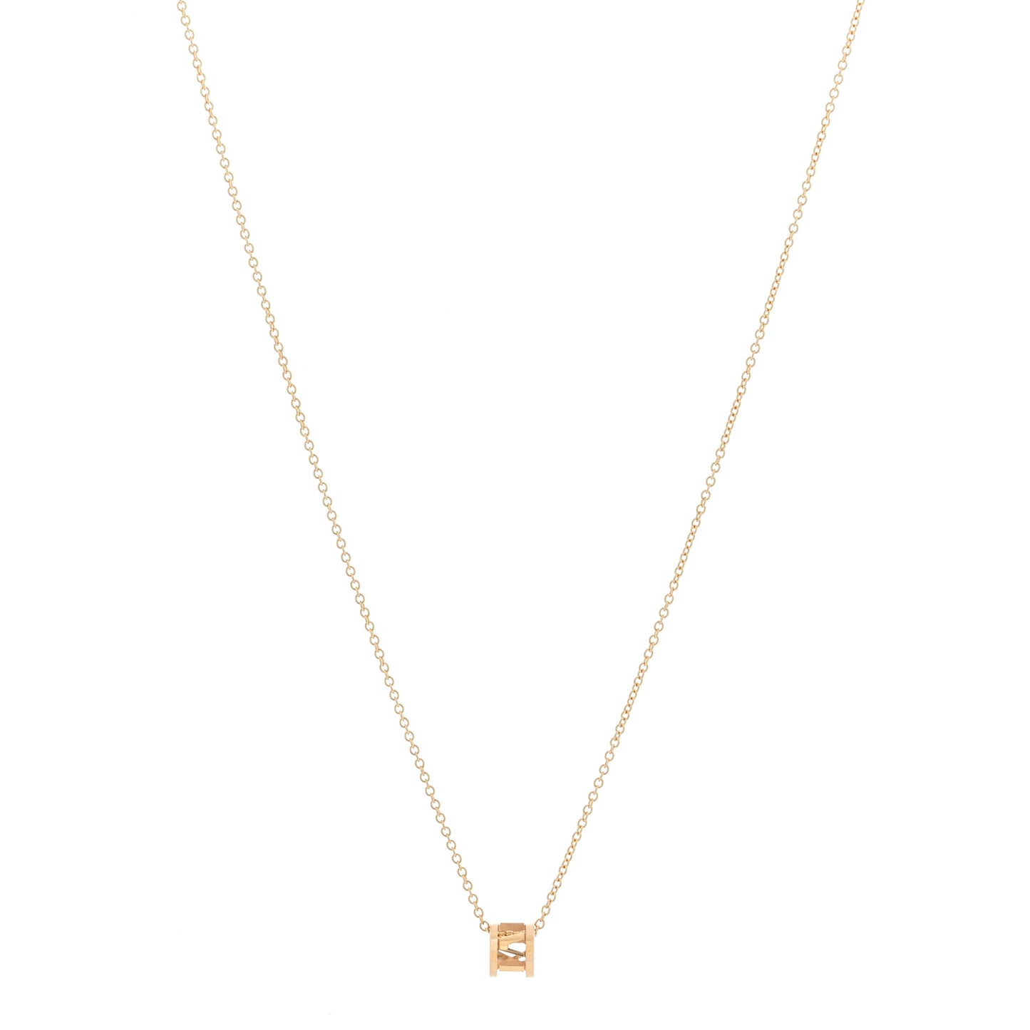 18K Rose Gold Atlas Open Pendant Necklace