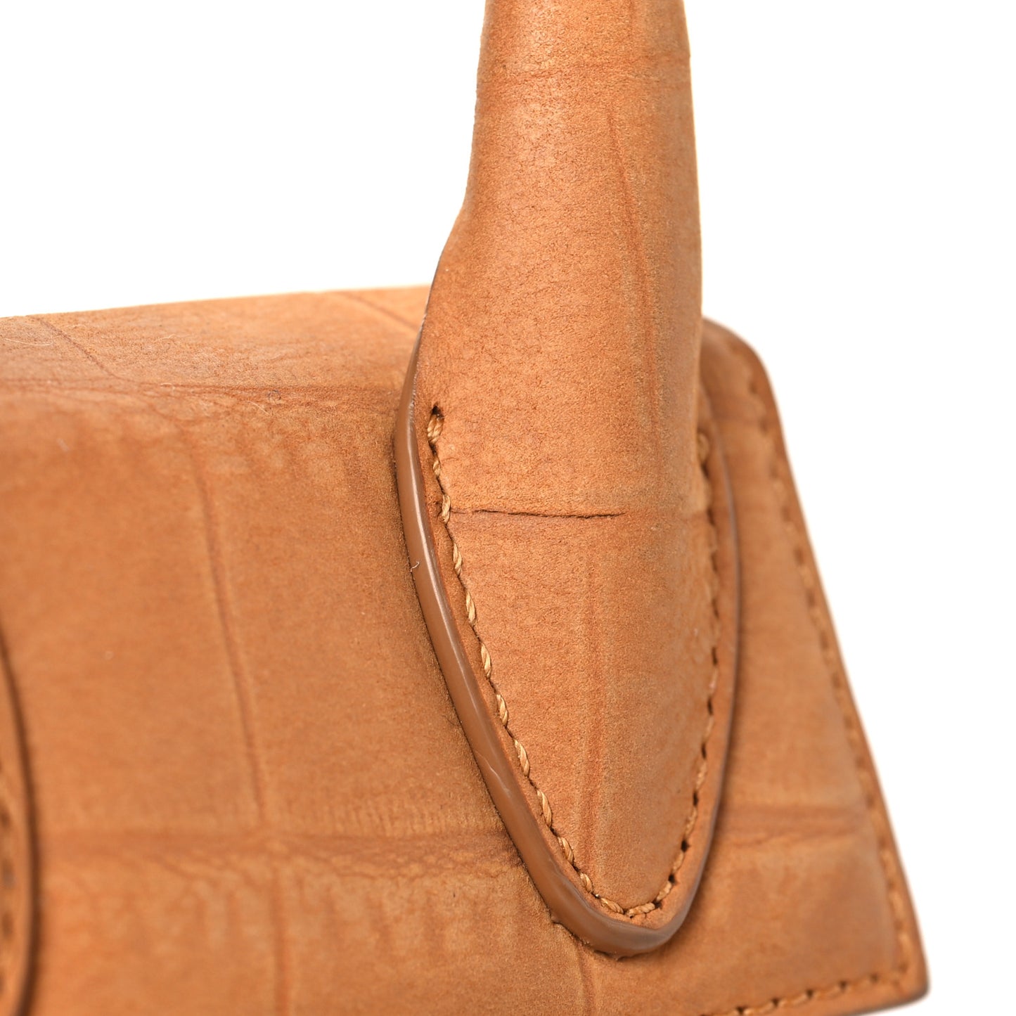Suede Crocodile Embossed Le Chiquito Honey