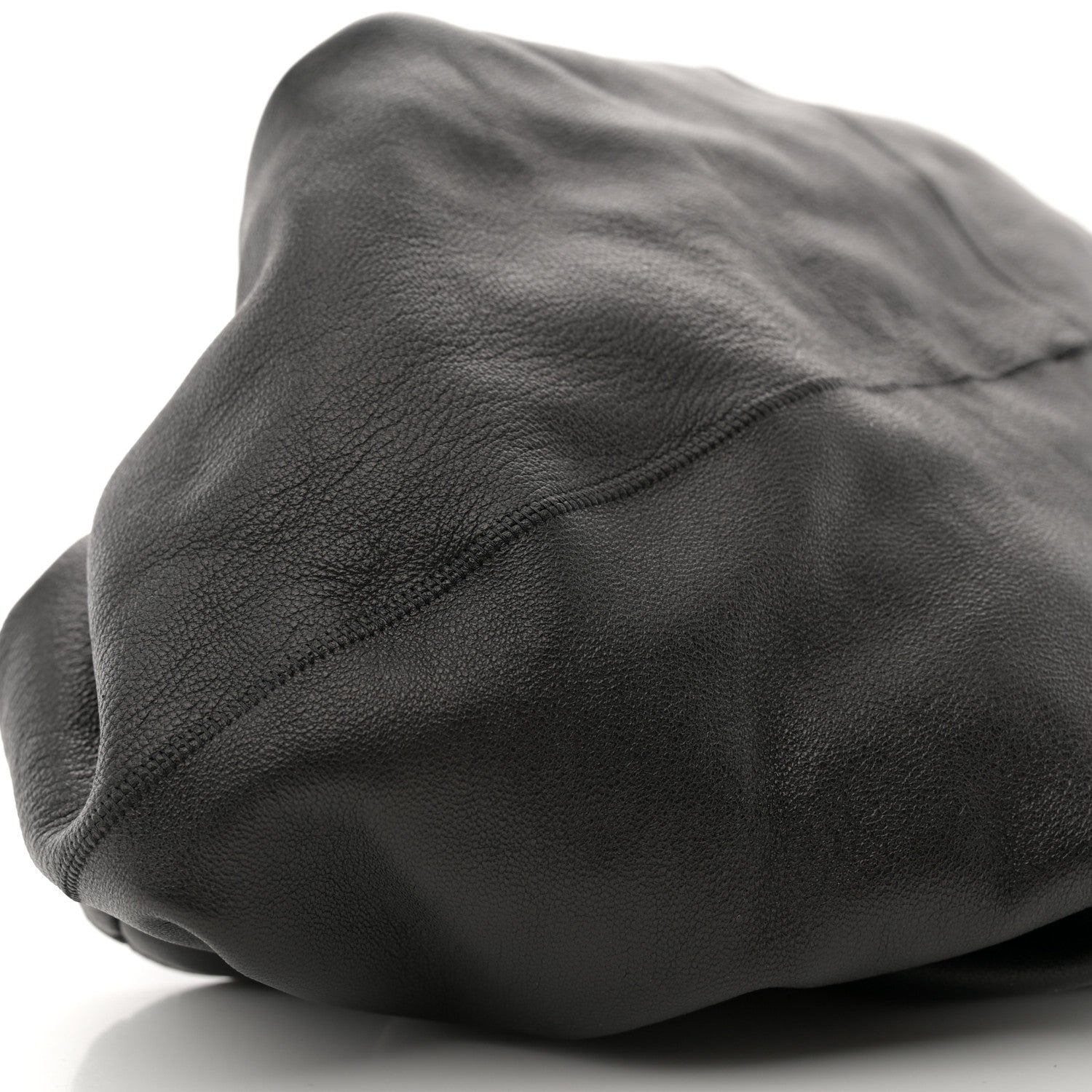 The Row Polished Saddle Calfskin Small Ascot Bag Black 8 of 9