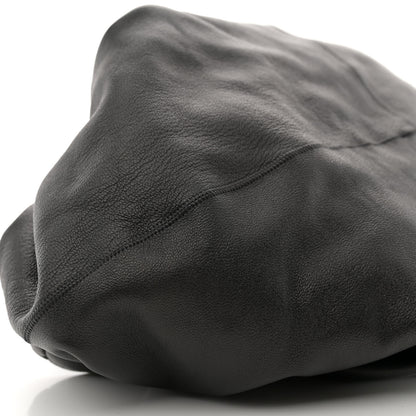 The Row Polished Saddle Calfskin Small Ascot Bag Black 8 of 9