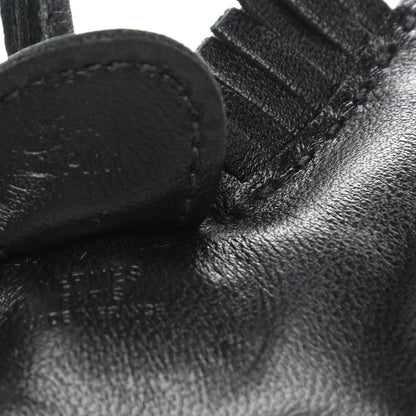 Hermes Milo Lambskin Grigri Rodeo Horse Bag Charm PM So Black 3 of 3
