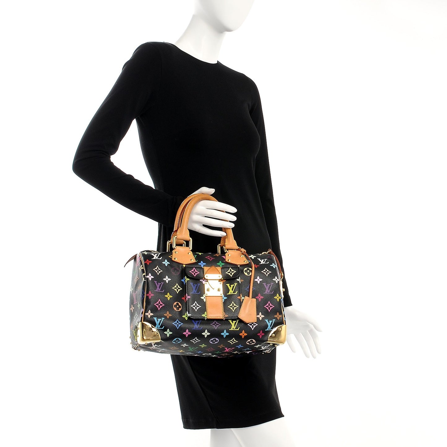 Monogram Multicolor Speedy 30 Black