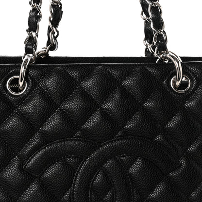 Chanel Caviar Quilted Grand Shopping Tote GST Black 8 of 10