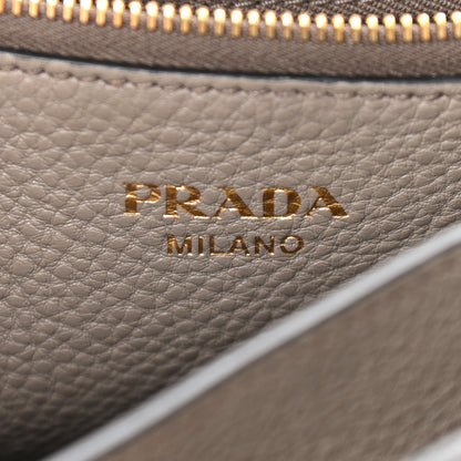 Prada Vitello Daino Flap Crossbody Argilla 6 of 10