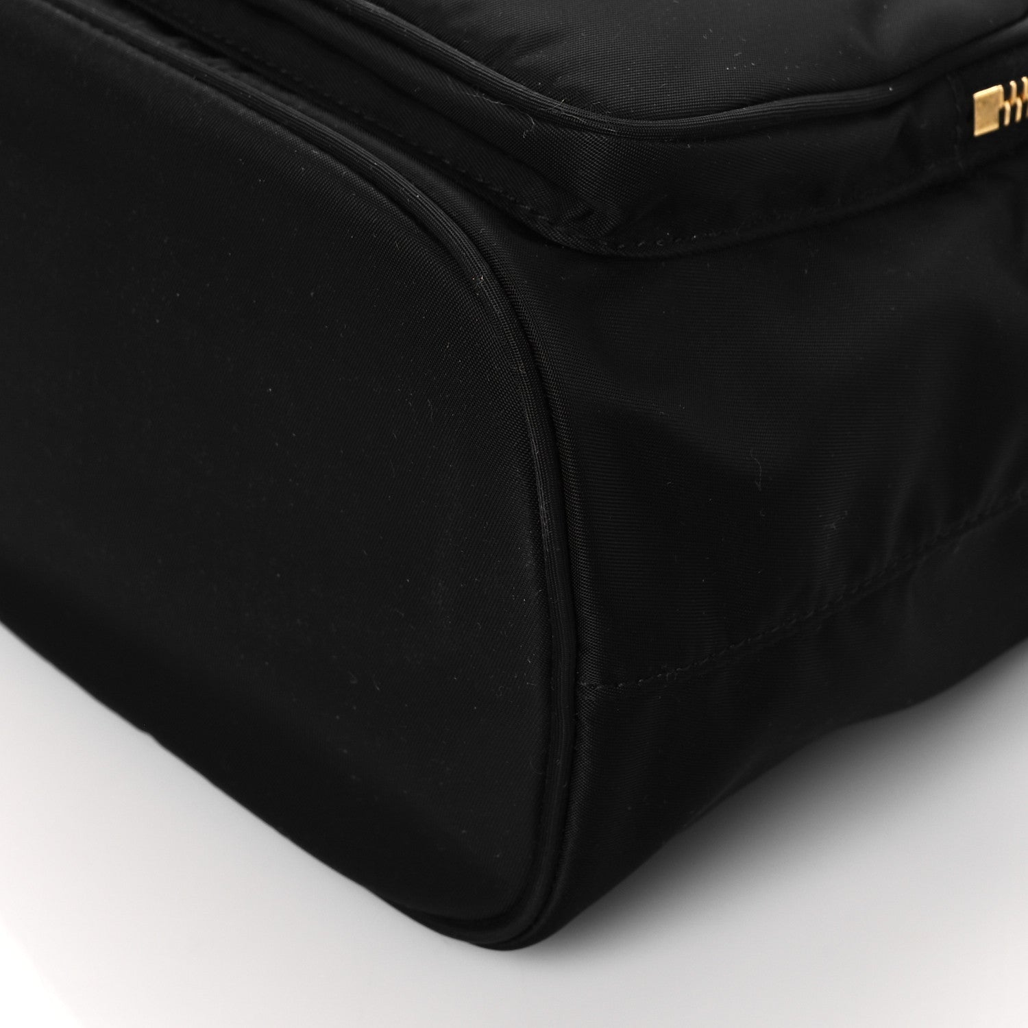 Prada Saffiano Tessuto Nylon Mini Bucket Crossbody Bag Black 11 of 11