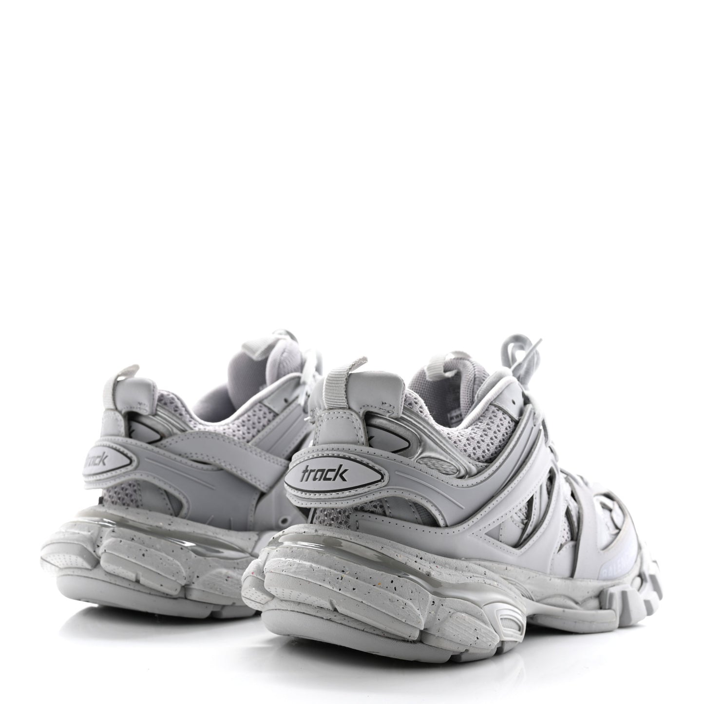 Rubber Mesh Fabric Monocolor Recycled Sole Womens Track Sneakers 35 Medium Grey