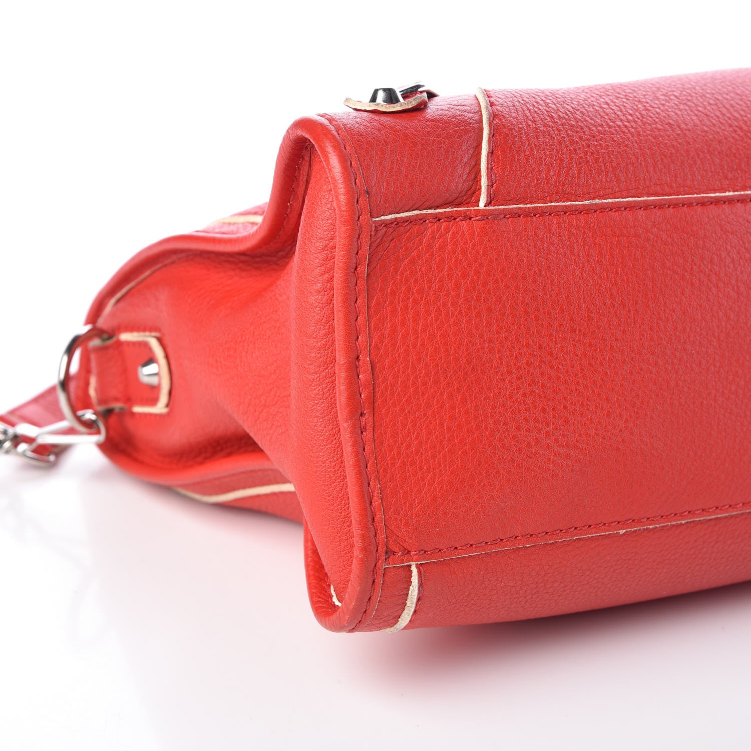 Balenciaga Supple Grained Calfskin Classic Silver Hardware Highlight City Rouge Fraise 11 of 16
