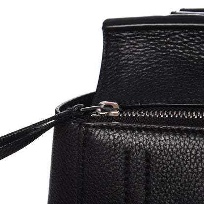 Celine Supple Calfskin Medium Edge Shoulder Bag Black 17 of 20