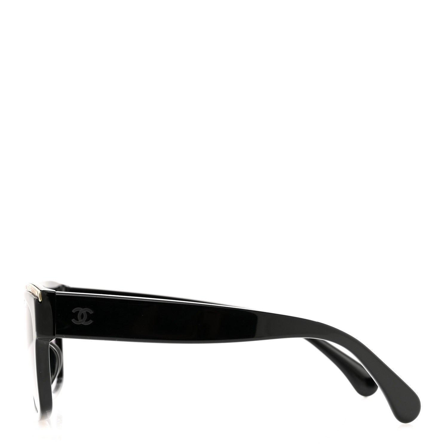 Chanel Acetate Square Sunglasses 71505-A Black Grey 3 of 6