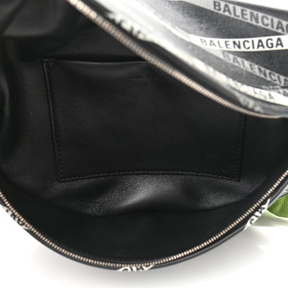 Balenciaga Calfskin Losange Monogram XS Souvenir Belt Bag Black Grey 5 of 12